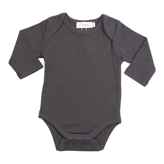 Organic Cotton Long Sleeve Onesie (Shadow) - Main Image
